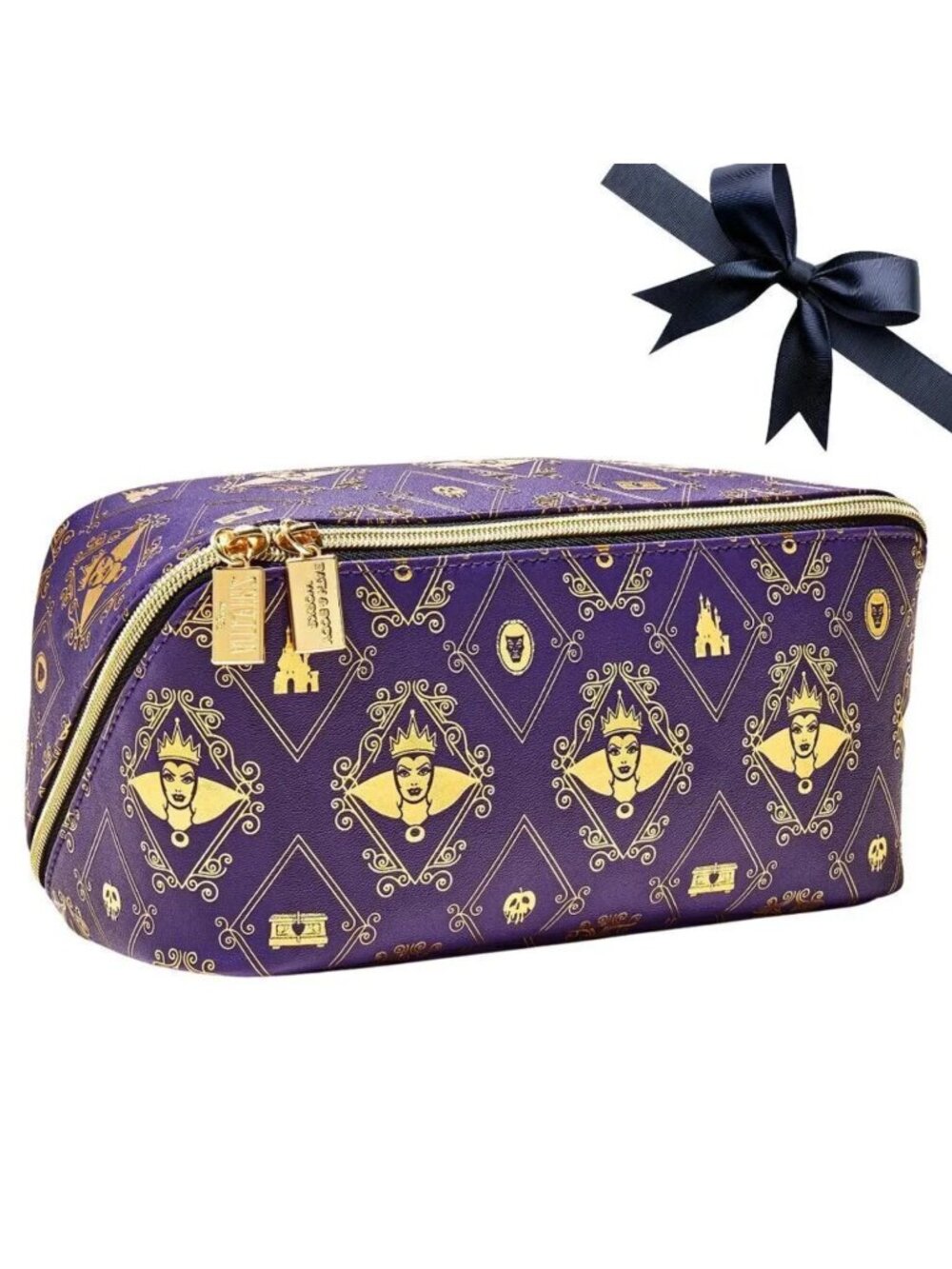 🍎✨ NWT Bath & Body Works – Evil Queen Cosmetic Bag for Makeup & Essentials 🖤